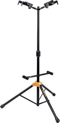 GS422BPLUS PLUS Series Universal Auto Grip Duo Guitar Stand With Foldable Backrest