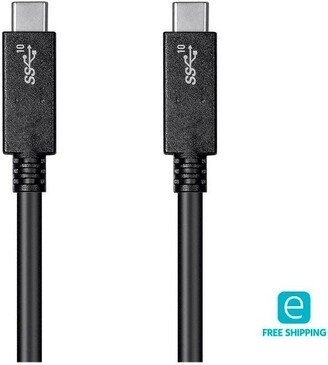 Monoprice USB C to USB C 3.1 Gen 2 Cable - 0.5 Meter (1.6 Feet) - Black | 10Gbps, 5A, 30AWG, Type C, Compatible with Xbox One / PS5/ Switch / iPad /