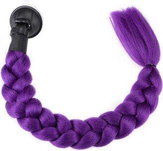 Unique Bargains Motorcycle Scooter Suction Cup Helmet Decor Ponytail Purple 22.83 1 Pc