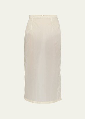 Sheer A-Line Midi Skirt