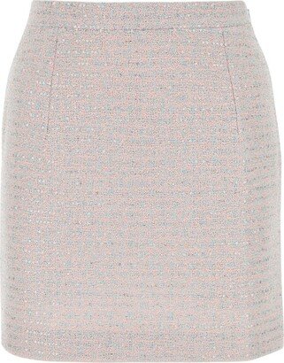 Embellished Side-Zipped Mini Skirt