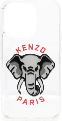 Elephant-print iPhone 14 Pro case