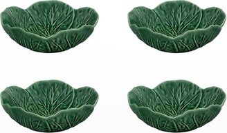 Cabbage 13 oz. Bowls, Green - Set of 4