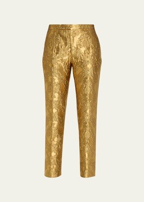 24 KT Brocade Narrow Trousers