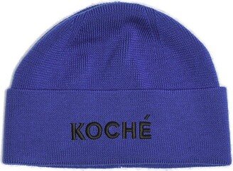 Logo Embroidered Knit Beanie