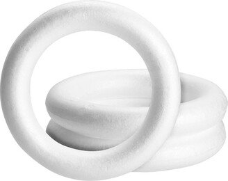 Juvale 3 Pack 12 Inch Foam Wreath Forms, Round Craft Rings for Front Door Christmas Decorations, Holidays, Thanksgiving