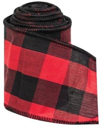 Wired Red & Black Buffalo Check Ribbon 3