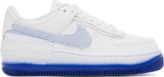 White & Blue Air Force 1 Shadow Sneakers