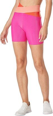 Cora Bike Shorts (Magenta Coral) Women's Clothing