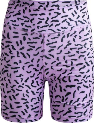 Gazzybygazzo Lavender Squiggle Bike Shorts