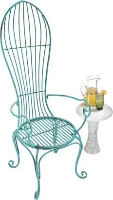 Balloon Back Metal Garden Arm Chair