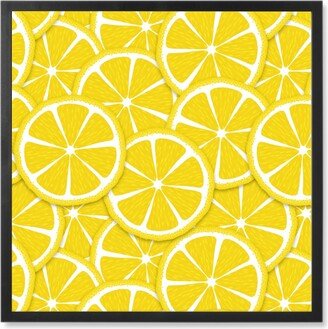 Photo Tiles: Limes And Lemons Photo Tile, Black, Framed, 8X8, Yellow