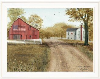 Summer in the Country by Billy Jacobs, Ready to hang Framed Print, White Frame, 27