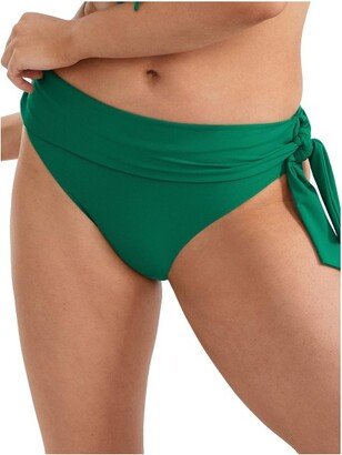 Birdsong Birdong Women' Emerald Sah Fold-Over Bikini Bottom - S20237-EMRLD S Emerald