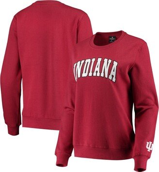 Women's Crimson Indiana Hoosiers Campanile Pullover Sweatshirt