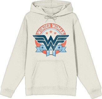 Men's and Women's Natural Wonder Woman Graphic Pullover Hoodie