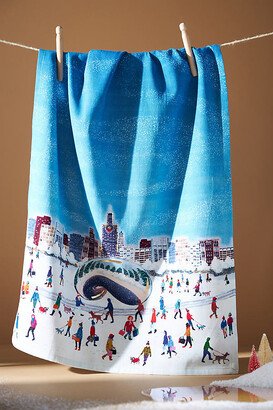 Holiday In The City Dish Towel-AA