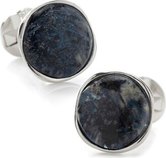 Men's Sterling Silver Classic Formal Pietersite Cufflinks