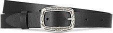 Engraved Buckle Leather Belt