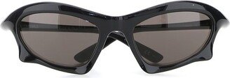 Balenciaga Eyewear Bat Rectangular Frame Sunglasses