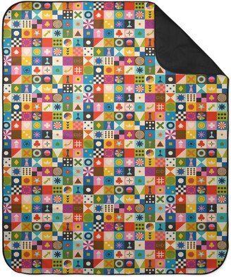 Picnic Blankets: Game Cupboard Picnic Blanket, Multicolor