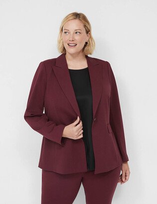 One-Button Ponte Blazer