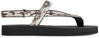 Hydra leather flip flops