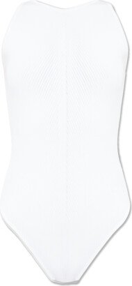 ‘Olmos’ Ribbed Bodysuit - White