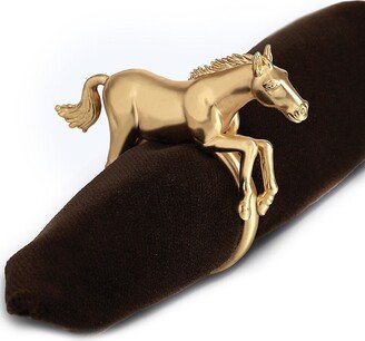 Goldplated Horse Napkin Ring