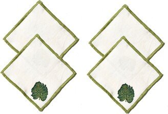 Palm Cocktail Napkins, Set of 4