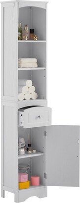 Tall Bathroom Cabinet with Storage Cabinet, Drawer, Shelves