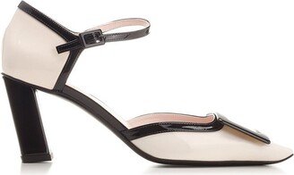 Belle Vivier Lacquered Buckle Dorsay Pumps