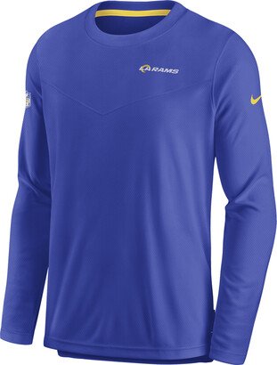 Men's Dri-FIT Lockup (NFL Los Angeles Rams) Long-Sleeve Top in Blue