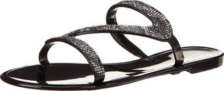 AURORA-11 Women's Jelly Flip Flops With Studded Design On Upper