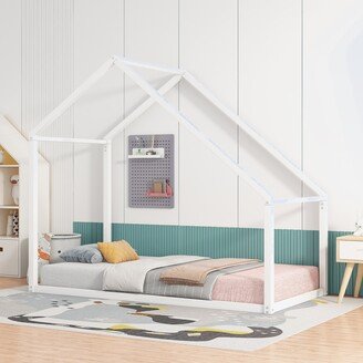 Modern Twin Size Metal House Bed kids Bed