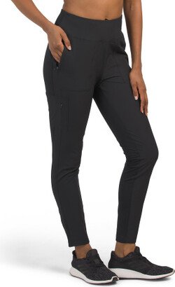 Recycled Hybrid Fleece Inside Cargo Leggings for Women