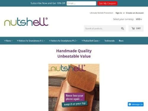 Nutshell Belt Cases Promo Codes & Coupons