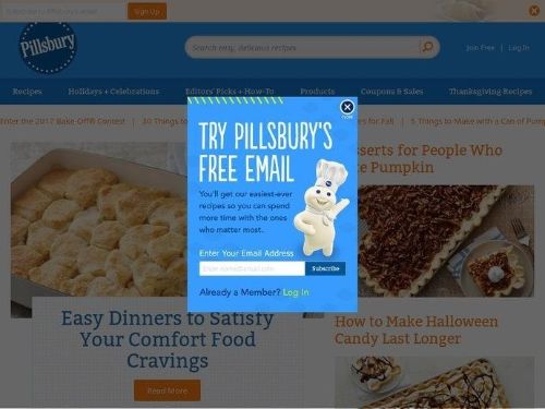 Pillsbury.com Promo Codes & Coupons