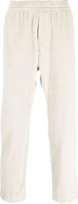 Corduroy Straight-Leg Trousers-AO