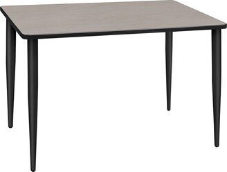 Regency 48 x 24 Kahuna Tapered Leg Table- Maple/ Black