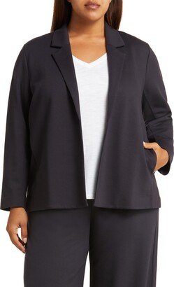 Notched Lapel Ponte Blazer