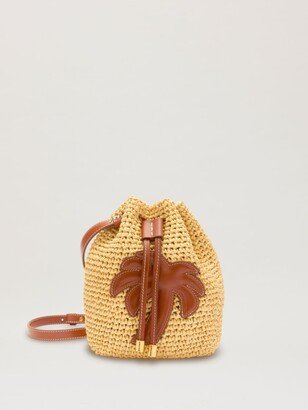 Woven Palm Bucket Bag-AA