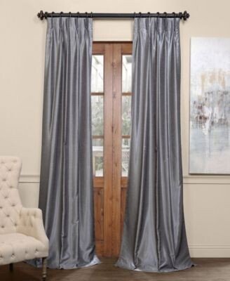 Exclusive Fabrics Furnishings Vintage Textured Blackout Pleated Panels