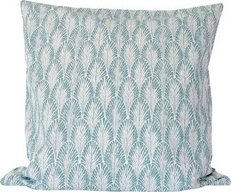 Modern Plume Eucalyptus Throw Pillow Cover - Geometric Block Print Inspired Available in Lumbar, Bolster, Euro Sham