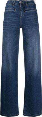 Mid-Rise Wide-Leg Jeans-AP