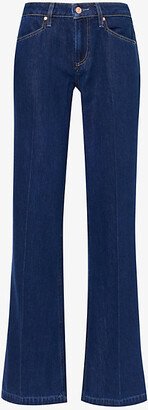 Womens Charmaine Sonja Flared-leg Mid-rise Cotton-blend Jeans