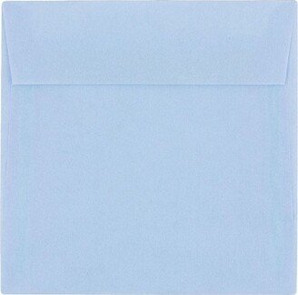 JAM Paper & Envelope JAM Paper 6 x 6 Square Translucent Vellum Invitation Envelopes Surf Blue 1591925