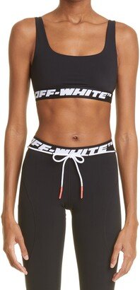 Athletic Logo Band Sports Bra