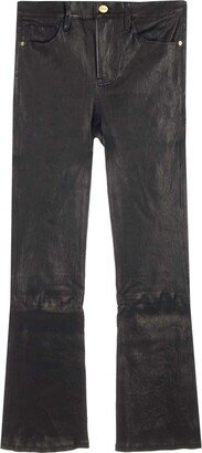 Black Kick Flare Trousers