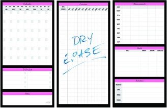 Alpine Choice Dry Erase Workout Calendar Planner: Fitness Calendar, Planner, To-Do List, Goals & Home Gym, Purple